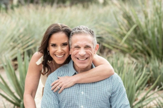 Arizona engagement photos hair and makeup